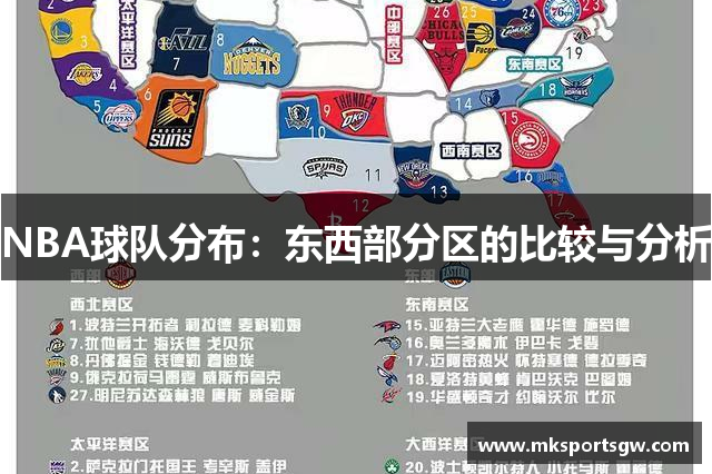 NBA球队分布：东西部分区的比较与分析